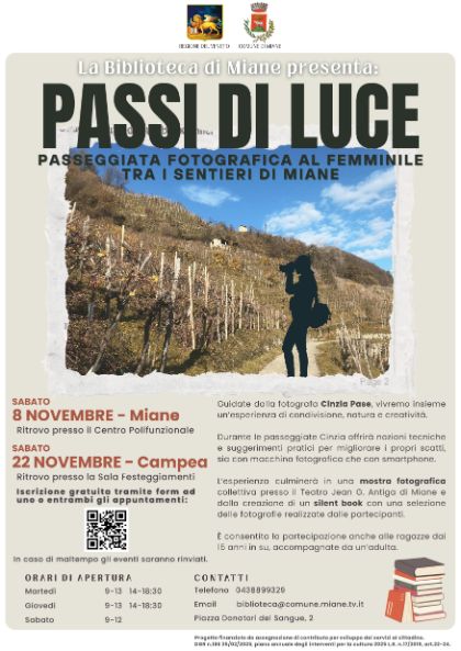 PASSI DI LUCE giorno 1 - PASSEGGIATA FOTOGRAFICA 