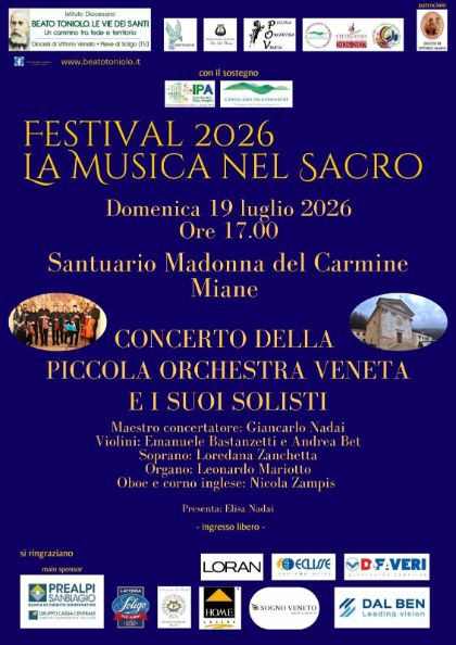 Seconda tappa del Festival “La Musica nel Sacro” - Concerto con la Piccola Orchestra Veneta e i suoi Solisti 