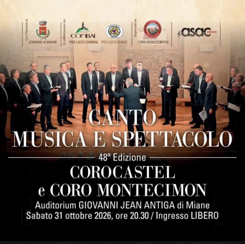 Canto musica e spettacolo 31.10.2026