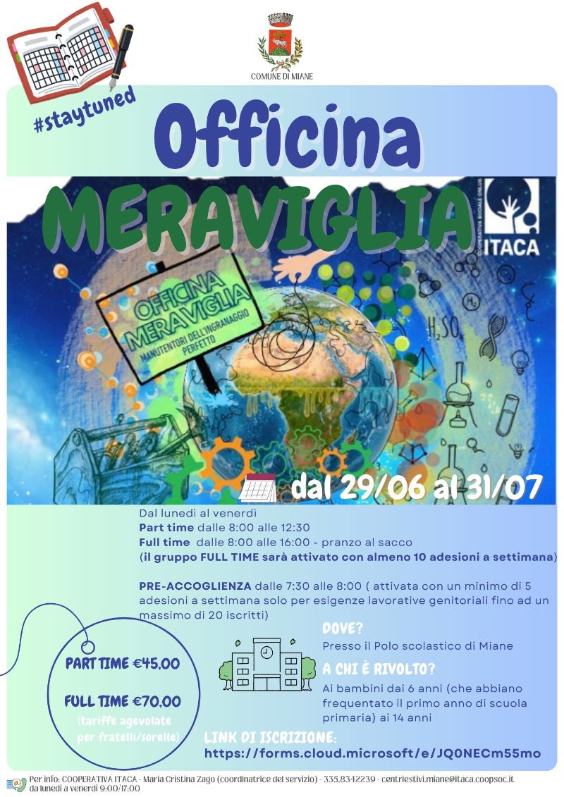 locandina centro estivo 2026