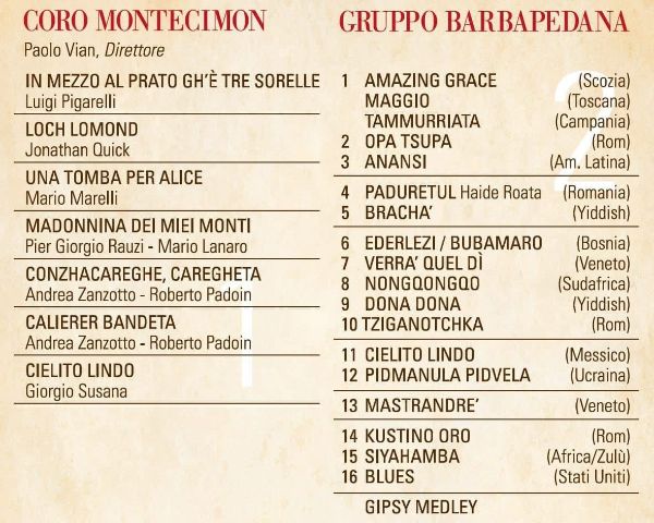 coro montecimon_programma